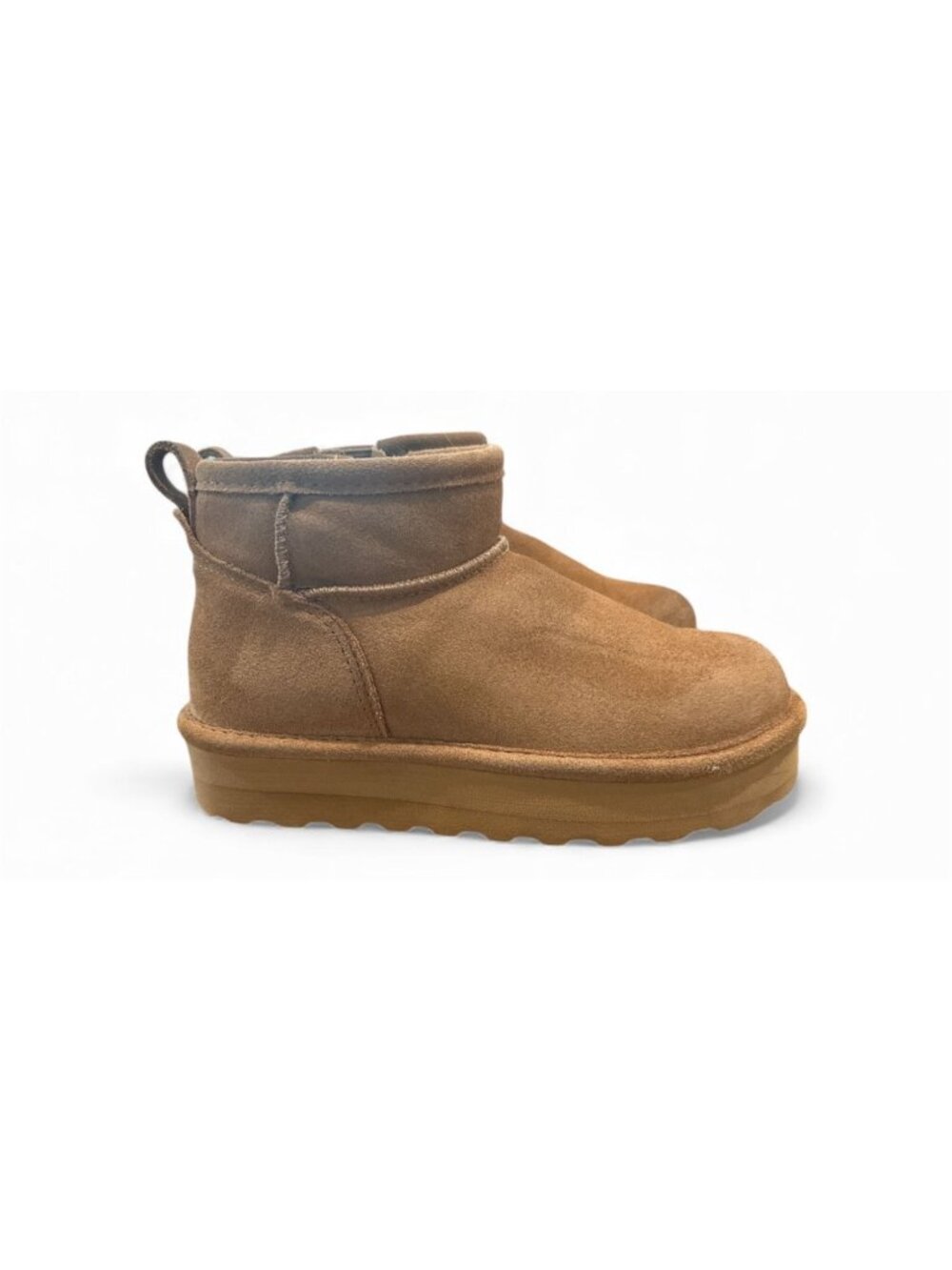 Bearpaw Girl's Retro Shorty Snow Bootie — Size 4 | Iced Coffee Brown | Gently Us